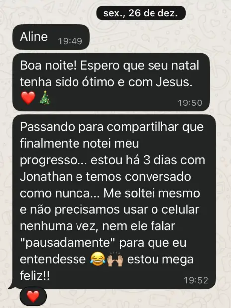 Depoimento WhatsApp - Lya